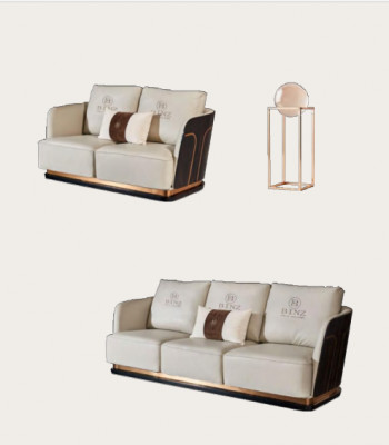 Komplett Set Sofagarnitur 321 Sëtzer Couchtisch Designer Wunnlandschaft