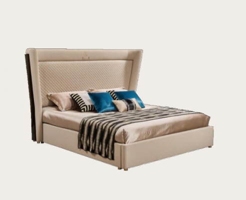 Designer-Schlofzëmmer-Bett 2x Nuetsdëscher Kommode 4-Deeler Set Nei