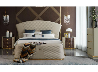 Bett Lieder Schlofzëmmer Miwwelen Luxus Modern Better 3-Stéck Set Boxspring.