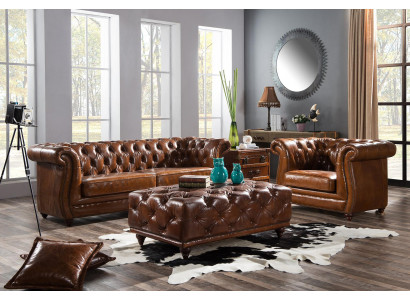Canapéensemble Couch Polster Klassik 3+1 Sëtzer Set Design Sofas Polster Lieder Neit