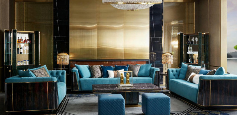 Luxus Canapé Table Kaffisdësch Niewendësch Designer Dësch Wunnzëmmerdësch