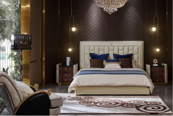 Design Liederbett Luxus Gepolstert Betten Duebel Modern Bestiet 180x200