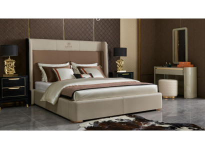 Design Schlofkummer 6-deel Komplettset Bett Noperzëch Schminktisch