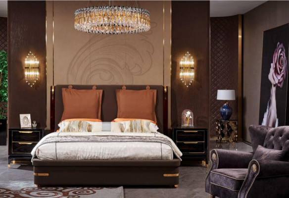 Bett Këssen Design Luxus Metall Duebel Better Bestietnes Schlofzëmmer Lieder