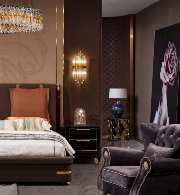 Bett Këssen Design Luxus Metall Duebel Better Bestietnes Schlofzëmmer Lieder