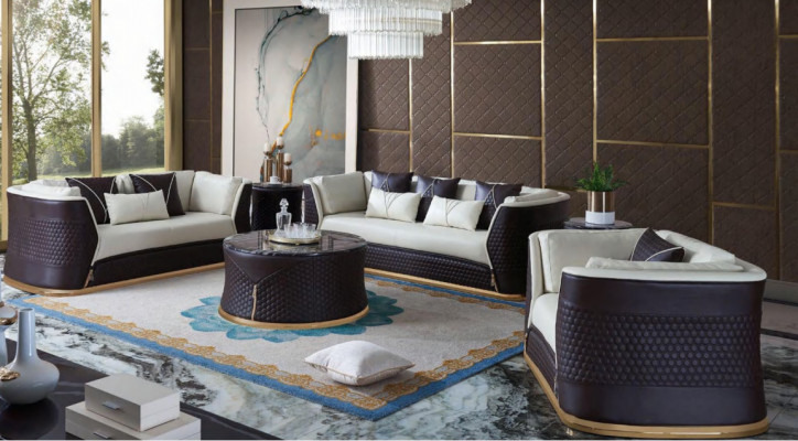 Sofaset 321 Sëtzer Set Design Sofa Polster Canapéë Modern Luxus nei