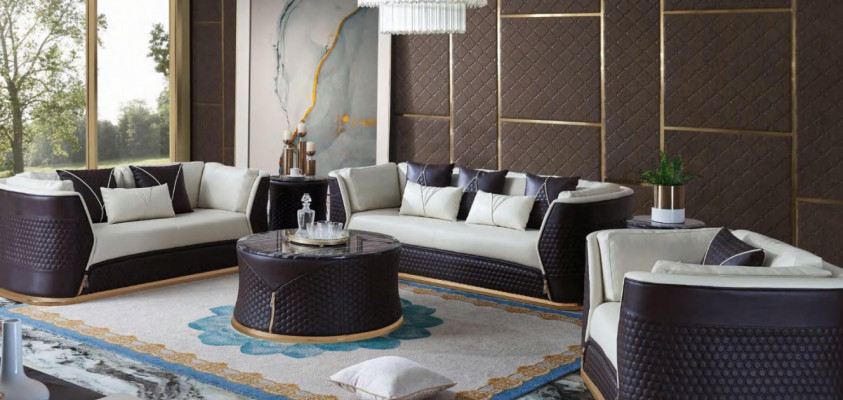 Sofaset 321 Sëtzer Set Design Sofa Polster Canapéë Modern Luxus nei