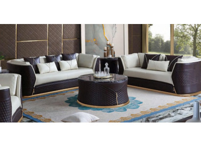 Canapé Dësch Kaffi Bäizstell Design Dekorativ Modern Ronn Wunnzëmmer Ronn