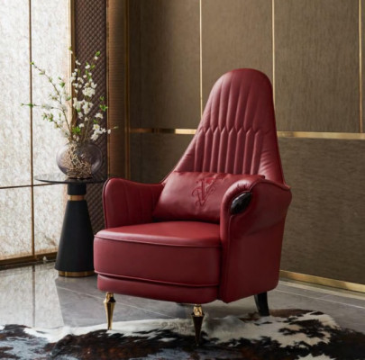 Fauteuil Design Canapé Sofa Relax Lounge Lieder Luxus Fernseh-Club Polster