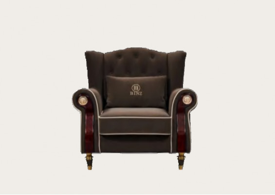 Edel Design Chesterfield gepolsterte Sëtz Club Lounge Textil Luxus.