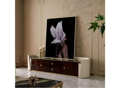 Designer TV-Mo, Anrichte, Kommode, Sideboard, klengen Schaf, Zëmmer, Deko, Regal