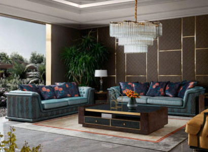 Däisitzer Canapé Polster Design Sofa Modernen 3er Sofaen Zëmmer Miwwelen Blo Sëtz