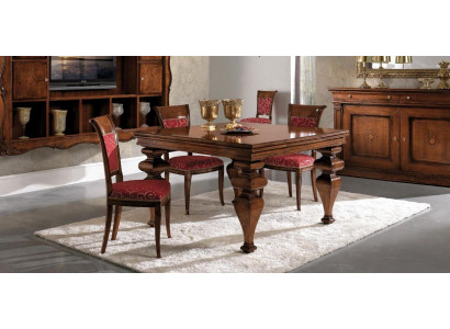 Miwwelen Ariichtung Grupp Dësch + 4 Stull Set 5tl. Iessdësch Garnitur Iesszëmmer