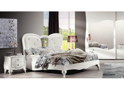 Schlofkummer Bett Nopeschdësch Better Holz Design Bettgestell Garnitur Nei Set 3tlg