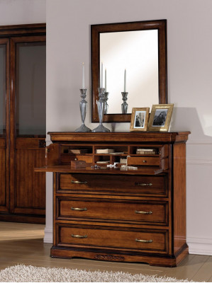 Kommode Spigel Modern Kommoden Holz Design 2tlg. Schlofkummer Garnitur Neit Set