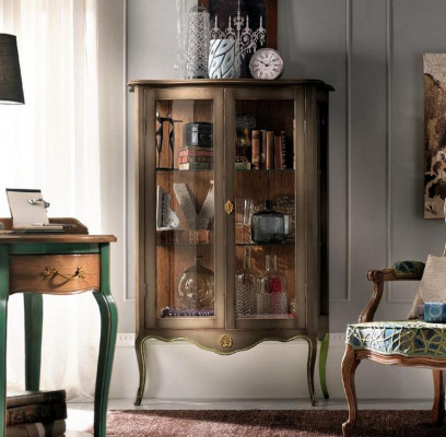 Glasvitrin Wunnzëmmer Vitrin Sideboard Vitrinen Iesszëmmer Sideboard Miwwelen Nei