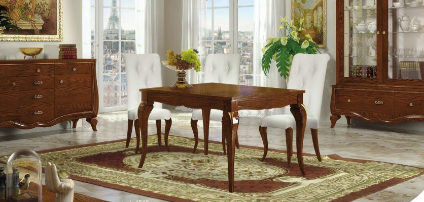 Iessdësch Auszéihedësch Dësch Holz Dëscher Modern Design Iesszëmmer Iess Luxus Miwwelen