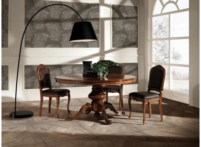 Iesszëmmer Dëscher Ronn Miwwelen Iessdësch Luxus Ronn Dësch Massiv Holz Italien nei