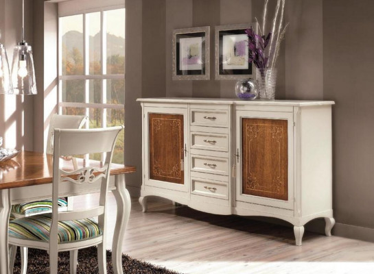 Kommode Säitendësch Regal Schaf Regaler Massiv Holz Miwwelen aus Italien Schief