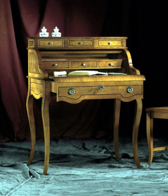 Schreifdësch Büro Dësch Edel Holz Dëscher Barock Rokoko Antik Stil Miwwelen Nei