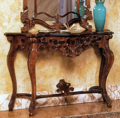 Designer Konsolendësch Holzdësch Konsol Luxus Konsolendëscher Italien Miwwelen