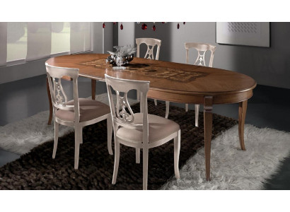 Miwwelen Dëscher Massive Holz Dësch Luxus Iessdësch Italienescht Design Miwwelen Italien