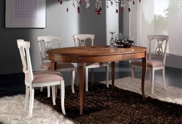 Komplett Set Iessdësch 4x Still Iesszëmmer Set Iess Grupp Holz Dësch Dëscher 5 Deeler