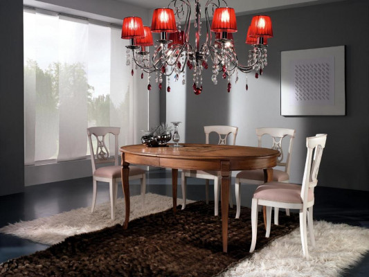 Komplett Set Iessdësch 4x Still Iesszëmmer Set Iess Grupp Holz Dësch Dëscher 5 Deeler