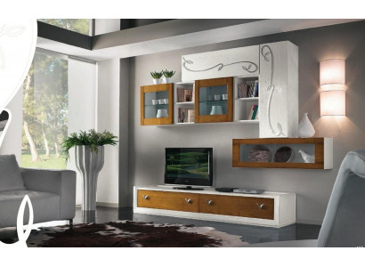 TV Mauer Wunnzëmmer Mauer Abaumauer Wunnzëmmer Miwwelen Luxus RTV Wunnzmauer Schaf Regal