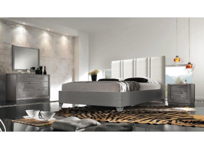 Schlofzëmmer Bett Nuetsdësch Better Grupp Duebelbetter Bettgestell Set 3tlg. Nei