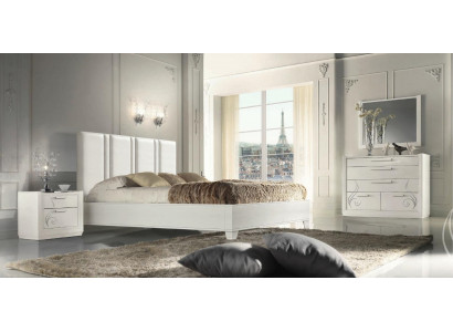 Schlofkummer Bett Nuetsdësch Grupp Better Luxus Bettrahmen Holz Design Set 3tlg.