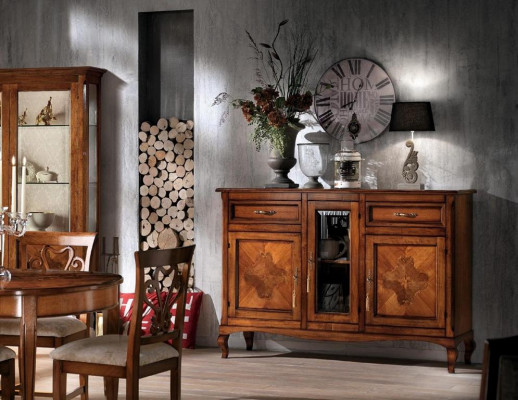 Komod Sideboard Regal Schaf Regaler Massiv Holz Miwwelen aus Italien Schiefen