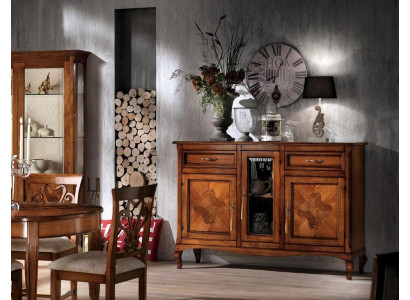 Komod Sideboard Regal Schaf Regaler Massiv Holz Miwwelen aus Italien Schiefen