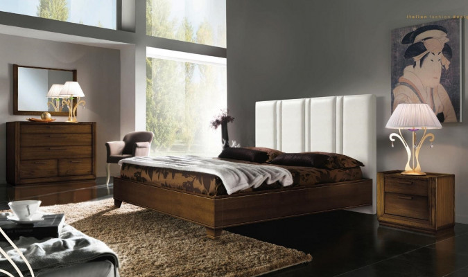 Schlofkummer Bett Nuetsdësch Duebelbetter Modern Bettgestell Better Set 3tlg.