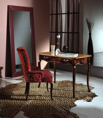 Dësch Holzéier Dësch Stull Dëscher 3-Deeler Ariichtung Echt-Holz Büro Schreifdësch Fauteuil