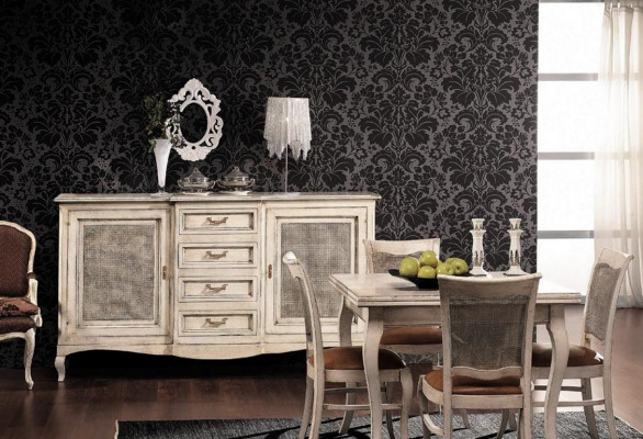 Komoud Säitendësch Komouden Anrichte Massiv Holz Schief Italienesch Schaf Miwwelen