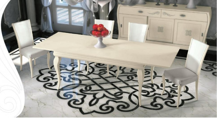 Iesszëmmer Iessdësch Stull Iess Dësch Design Grupp Dëscher Holz Modern Set 5tlg.