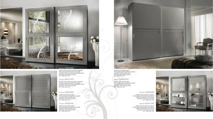 Kleederschaf Schaf mat Schiebetier Schief aus Holz Modern Miwwelen Ariichtung