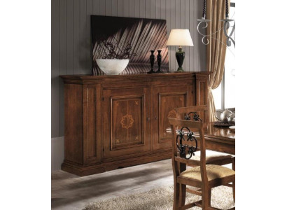 Kommode Tiräng Holz Kommoden Wunnzëmmer Sideboard Schaf Schief Massiv.