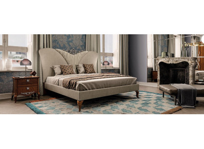 Schlofzëmmer-Set Komplette Bett 2x Nuetsdësch 3-Deeler Set Design Luxus Kompletsets