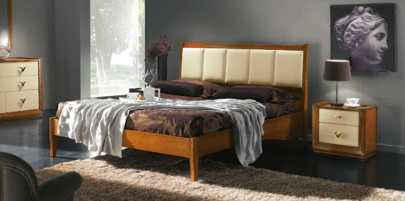 Bett Duebelbetter Modern Bettgestell Better Hotel Schlofzëmmer Bettkader Holz