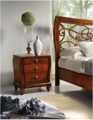 Luxus Set Schlofzëmmer Bett Nuetsdësch Kleederschaf Kommode Spigel Nei 6 Deeler