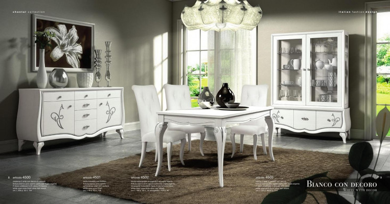 Iesszëmmer Iessdësch Stull Kommode Vitrin Grupp Dësch Holz Dëscher Lux Set 7tlg.