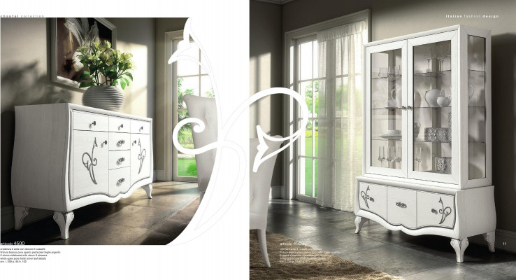 Luxus Vitrinn Glas Schaf Antik Stil Modern Holz Vitrine Italienesch Miwwelen