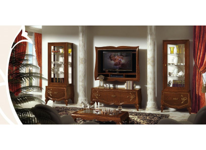 rtv Set Wunnzëmmer Vitrine tv Modern Holz Miwwel Schaf Stil Grupp Italienesch