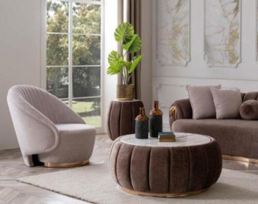 Sofagarnitur Couch Polster Miwwelen Set 3+1 Couchtisch 3tlg. Sëtzpolster Garnituren