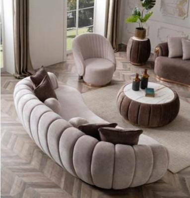 Sofagarnitur Couch Polster Miwwelen Set 3+1 Couchtisch 3tlg. Sëtzpolster Garnituren