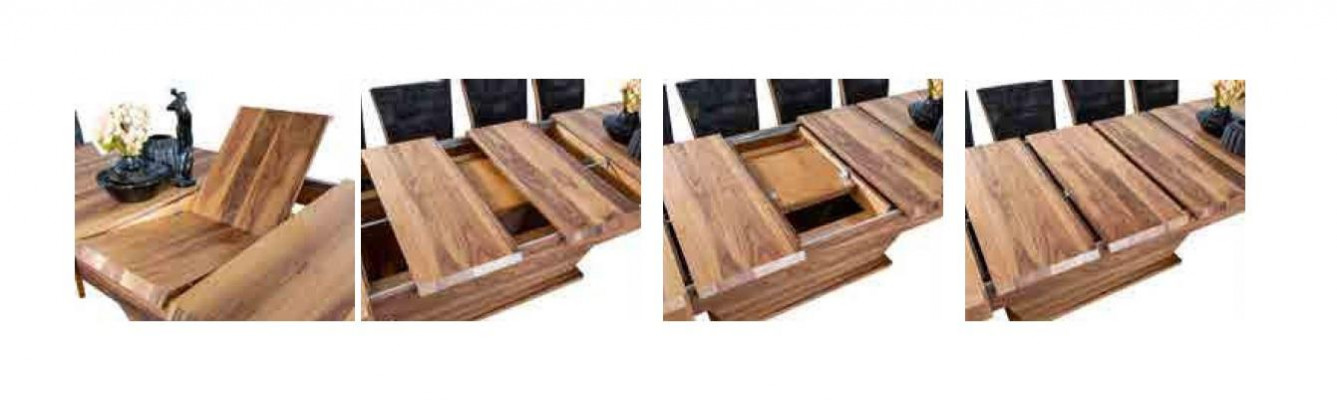 Dësch + 6Stull Set Garnitur Polster 7tlg Neien Designer Holz Iess Wunn Zëmmer Set