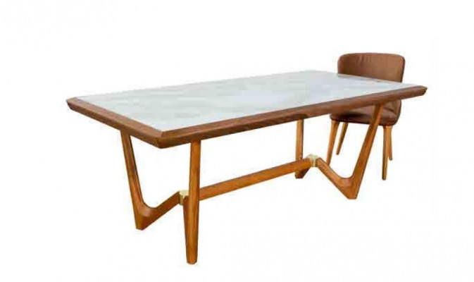 Luxus Set Iesszëmmer Iessdësch Stull Dësch Dëscher Still Holz Design 5 Stéck Nei