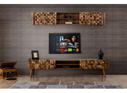 Sideboard TV Schaf Fernseh Kommode Lowboard Holz Modern Stand Wunnzëmmer RTV